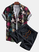 SUMMER | Shirt and shorts set with all-over print
