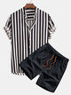 MIA | Set with striped collar shirt