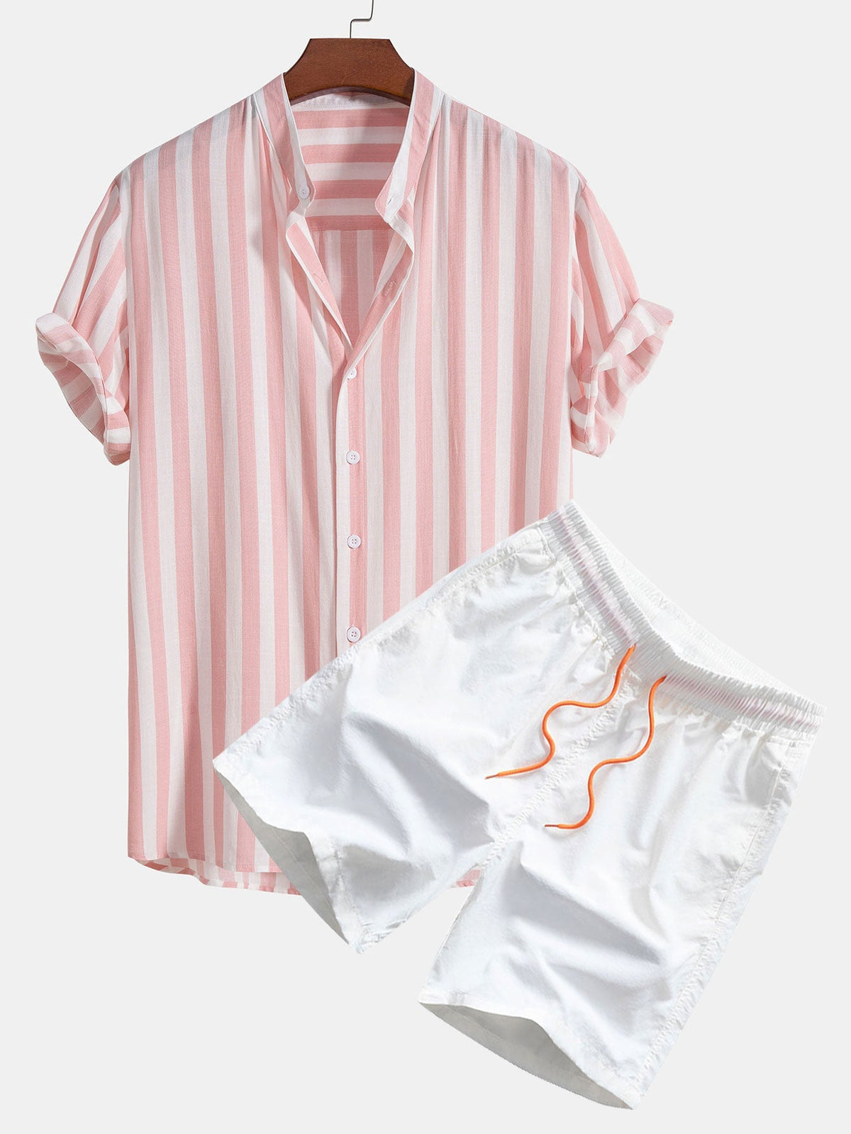MIA | Set with striped collar shirt