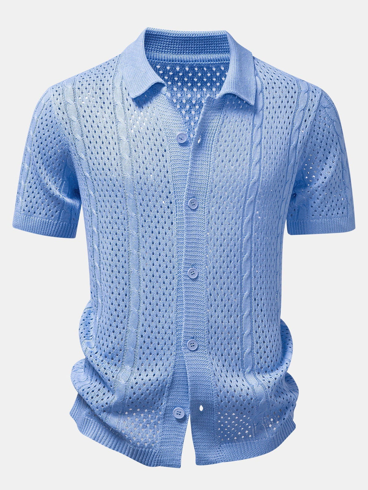 EDWARD | Open-knit shirt with relaxed fit