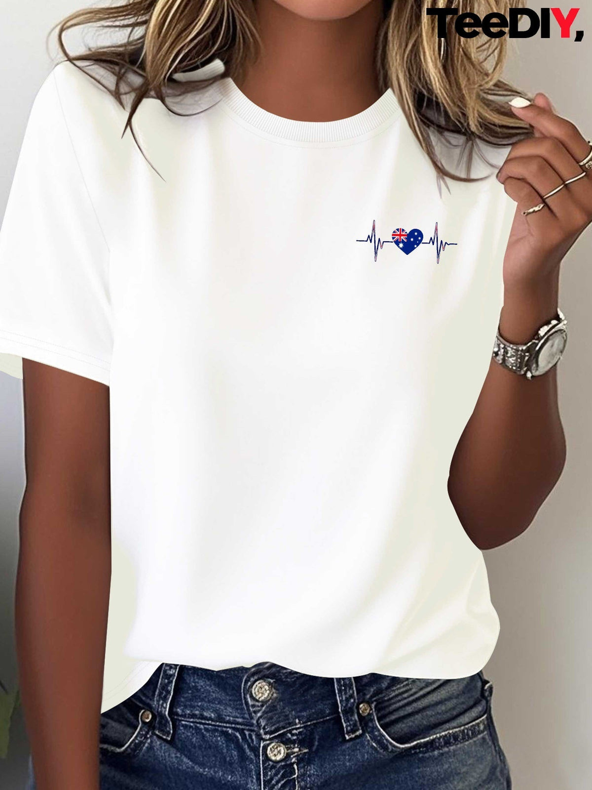 ROSE | Graphic tee with flag print