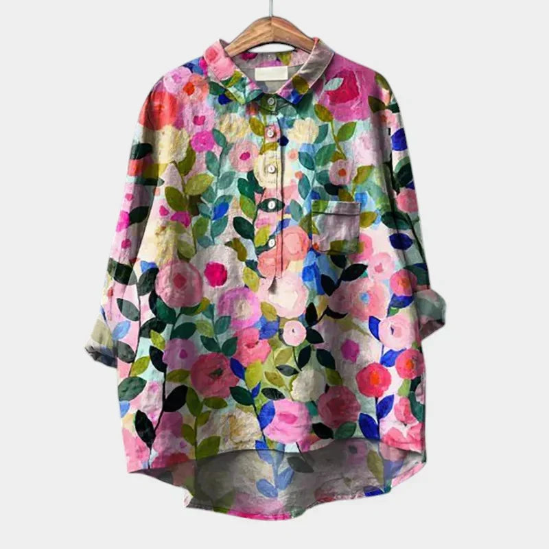 LILY | Relaxed tunic with spring print
