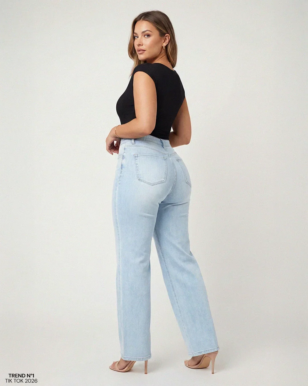 WILLOW | Wide-leg jeans with sculpted waist