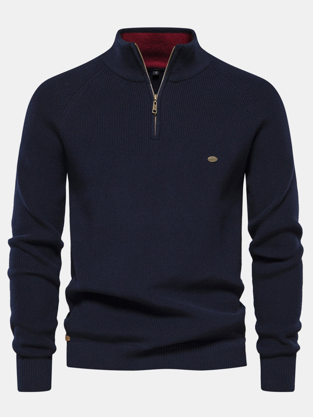 JACK | Raglan sweater with zip collar