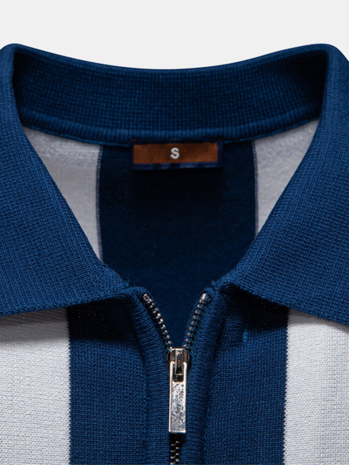 FELIX | Zip polo with contrast knit