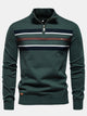 FLORENCE | Quarter-zip sweater with stripe detail