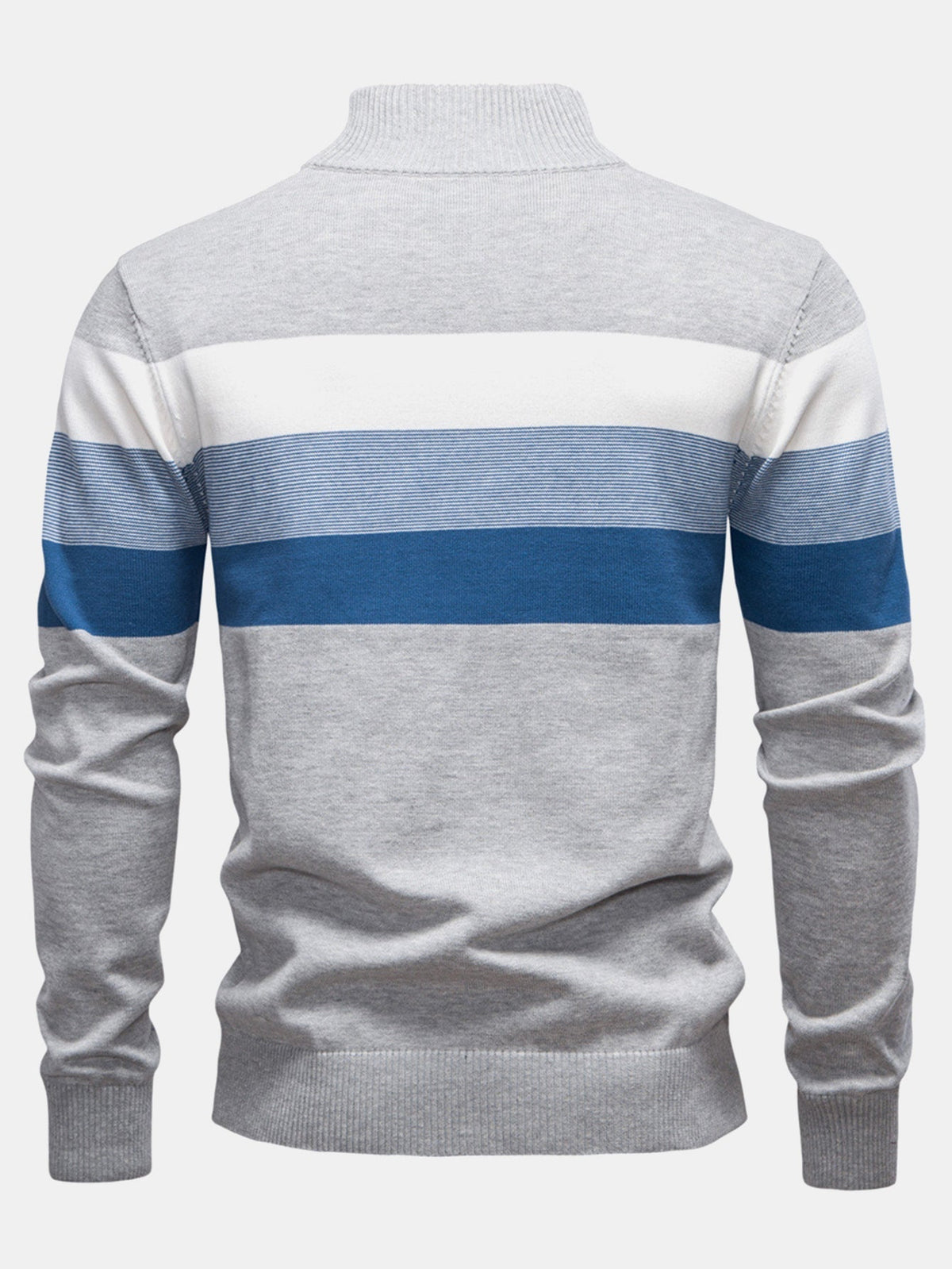 FREYA | Striped sweater with zip collar