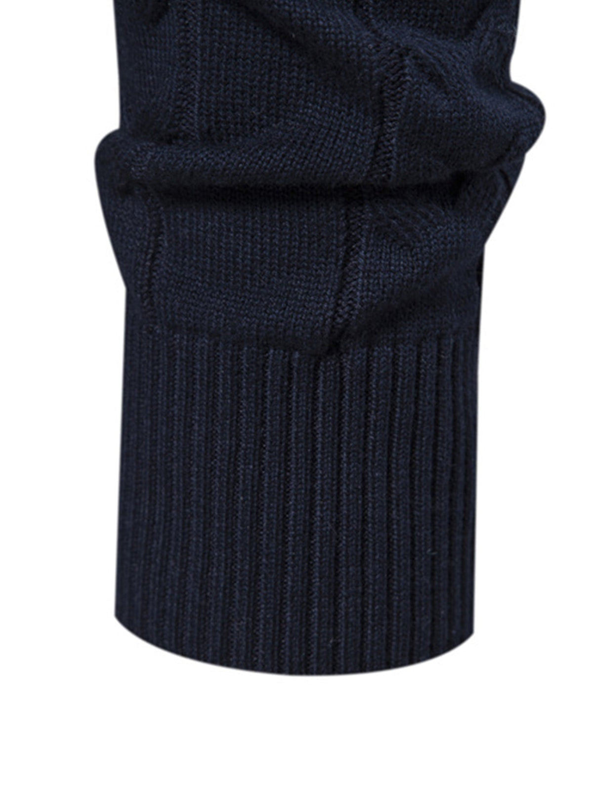 JEMIMA | Geometric jacquard sweater with zip collar