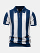 FELIX | Zip polo with contrast knit