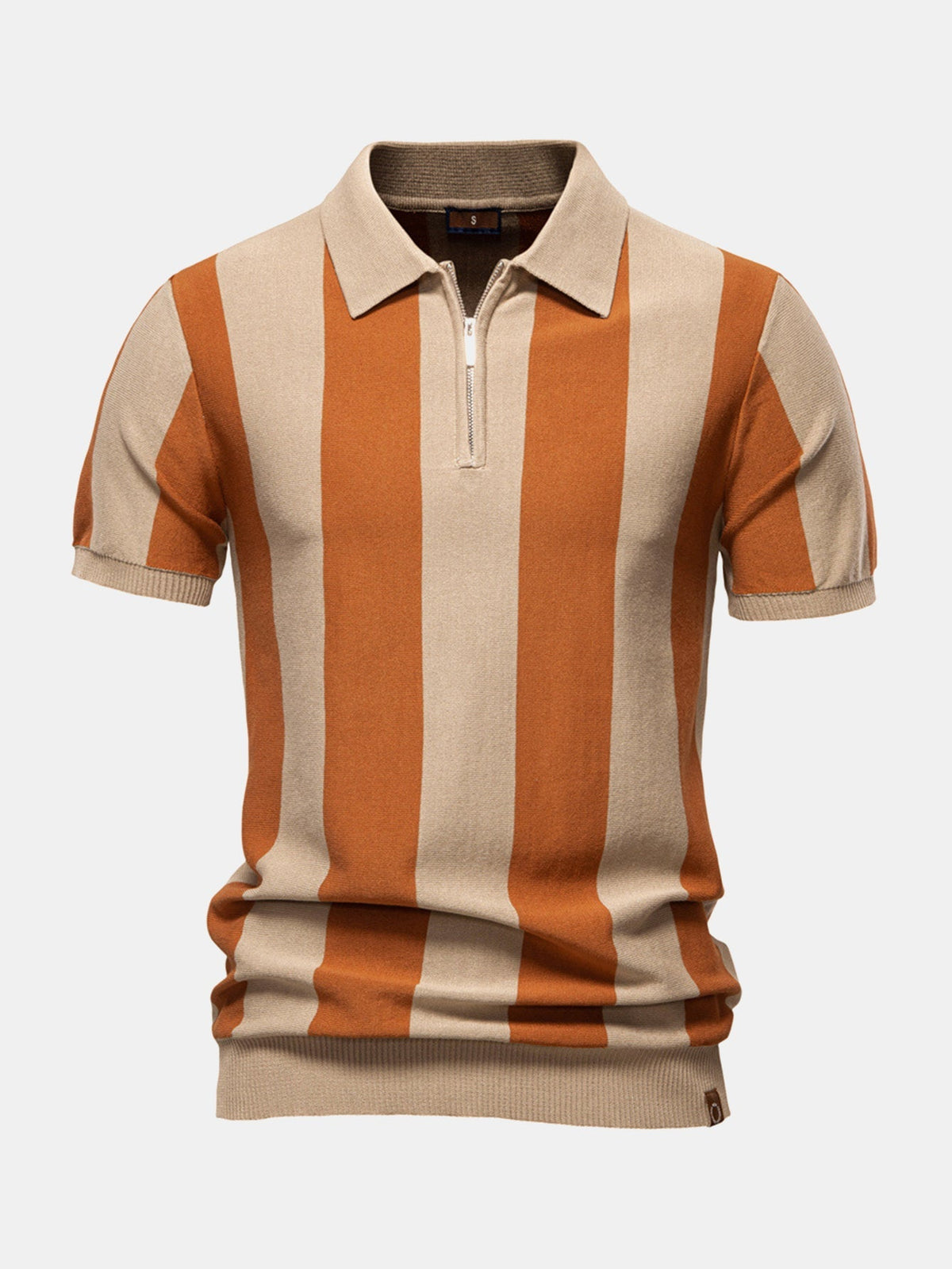 FELIX | Zip polo with contrast knit