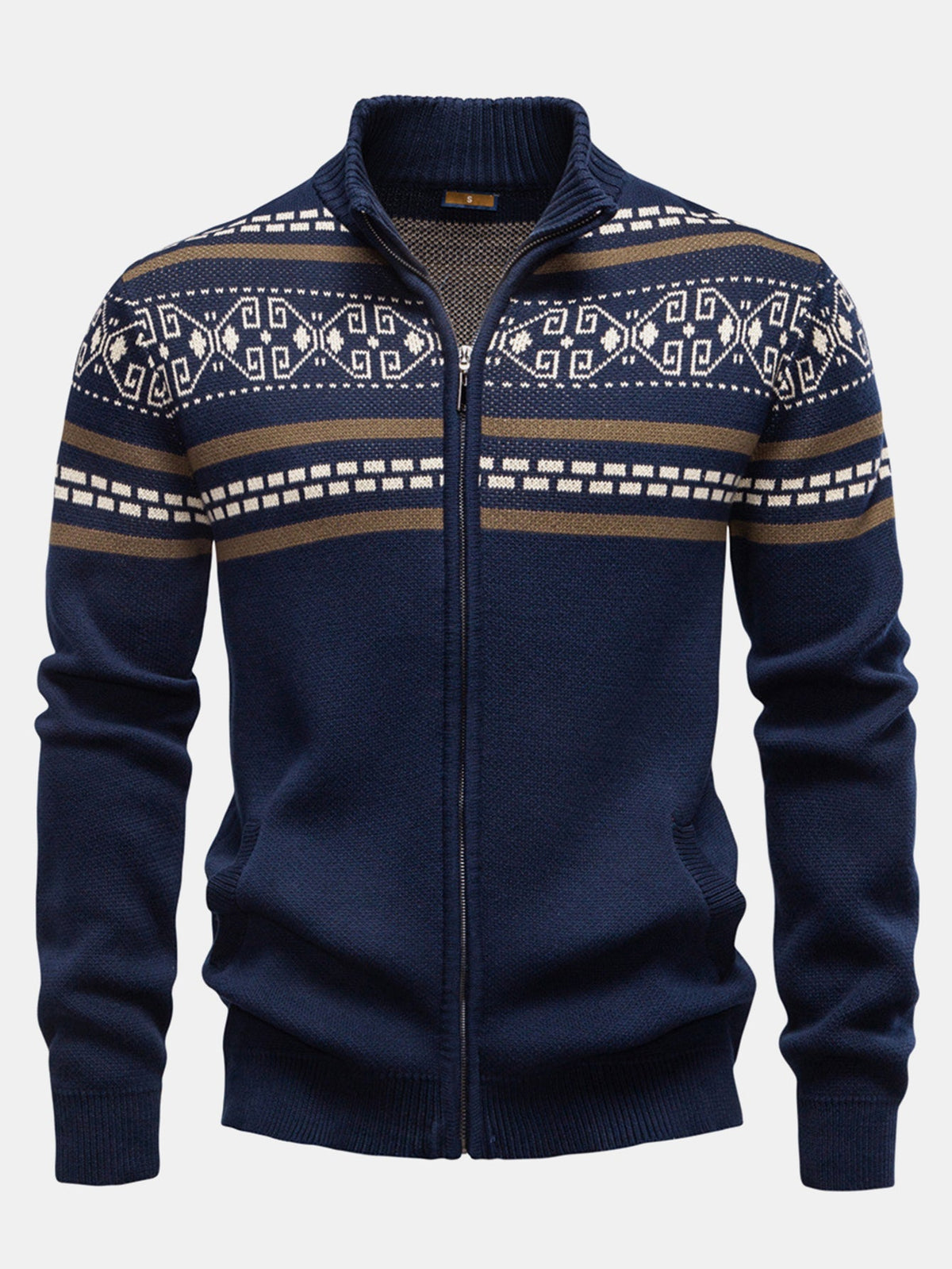 POPPY | Sweater with zip standing collar