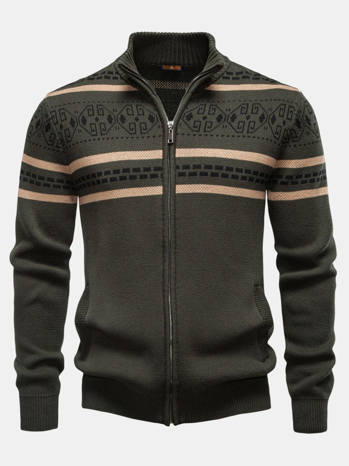 POPPY | Sweater with zip standing collar