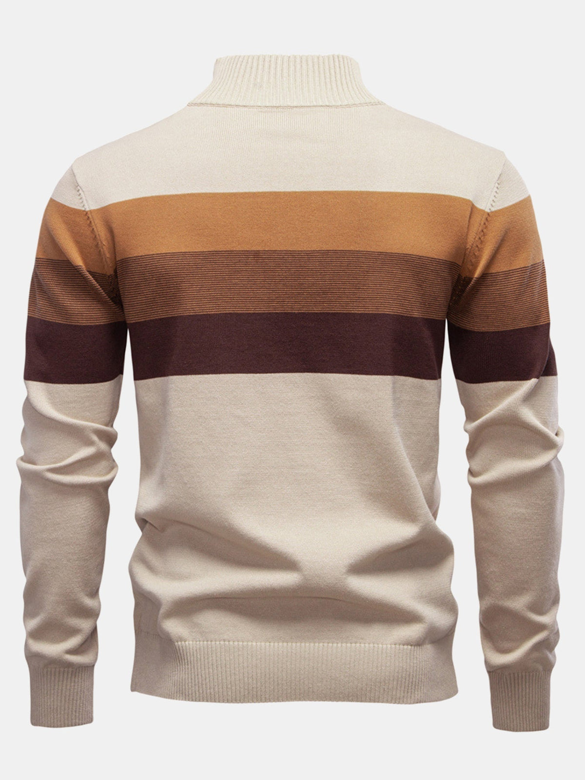 FREYA | Striped sweater with zip collar