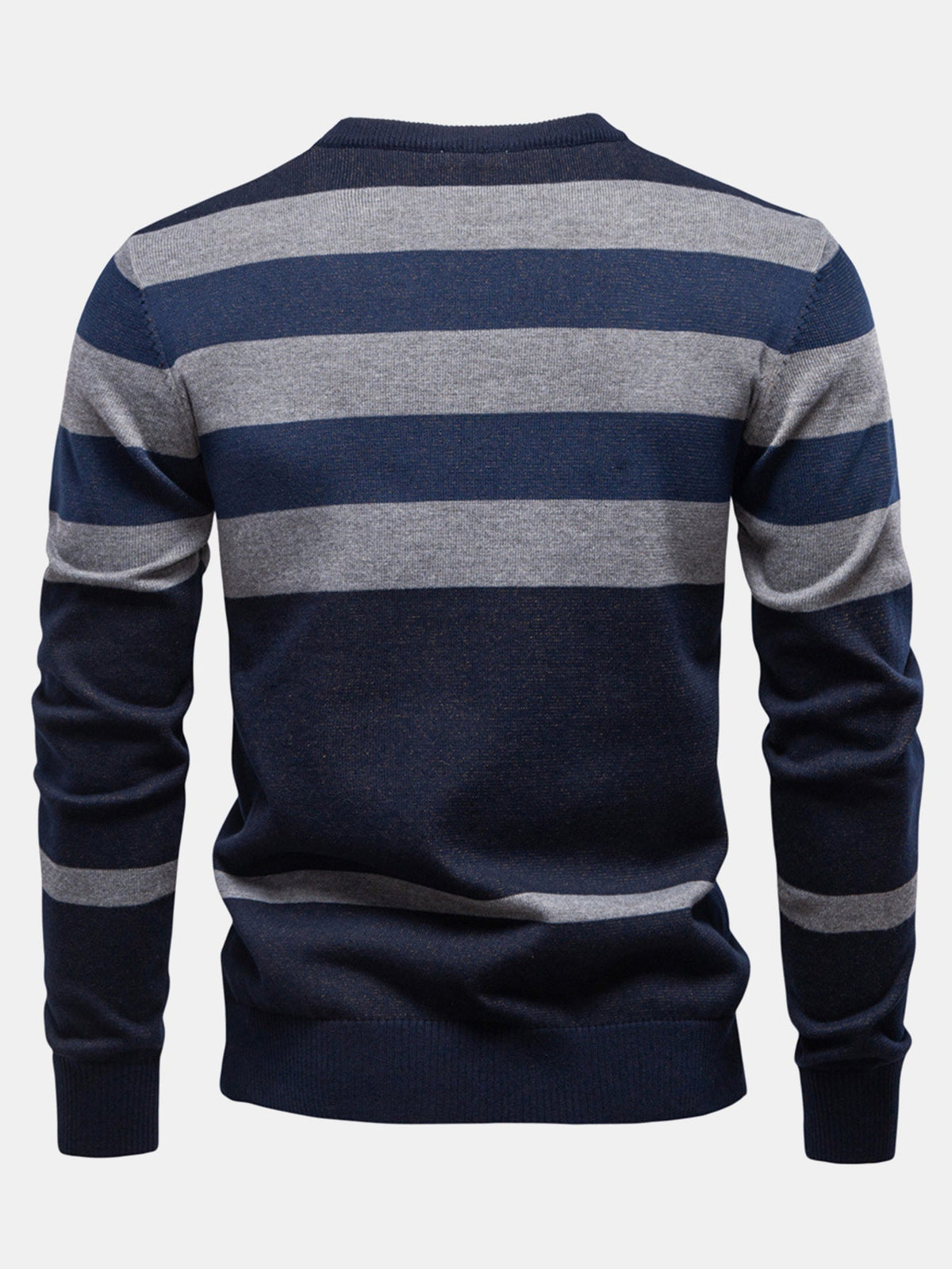GRACE | Crewneck sweater with plaid pattern