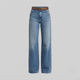 AVA | High-waisted jeans with wide leg