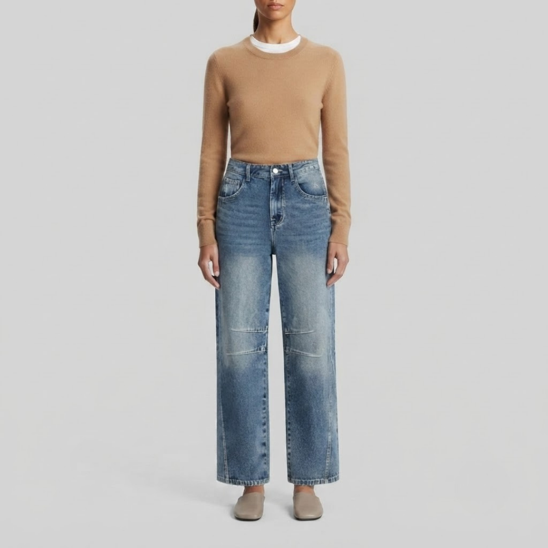 BEATRIX | Flared jeans with mid-rise fit