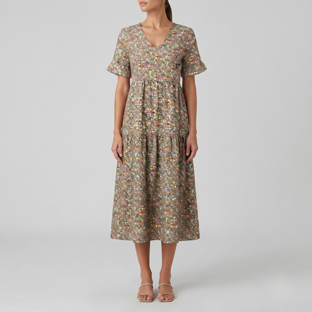 BLAIR | Midi dress with floral print