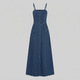 CHARLOTTE | Maxi dress with acid-wash finish