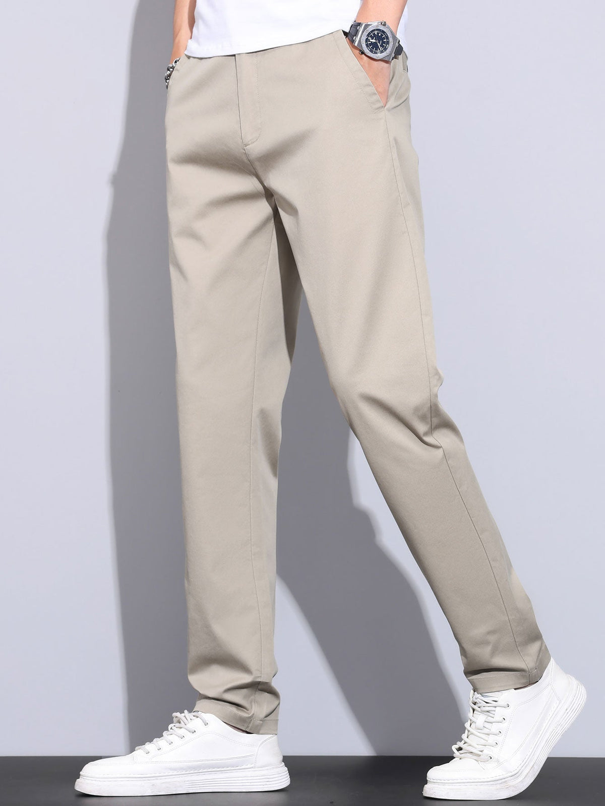 LILY | Straight-leg trousers with elastic waist