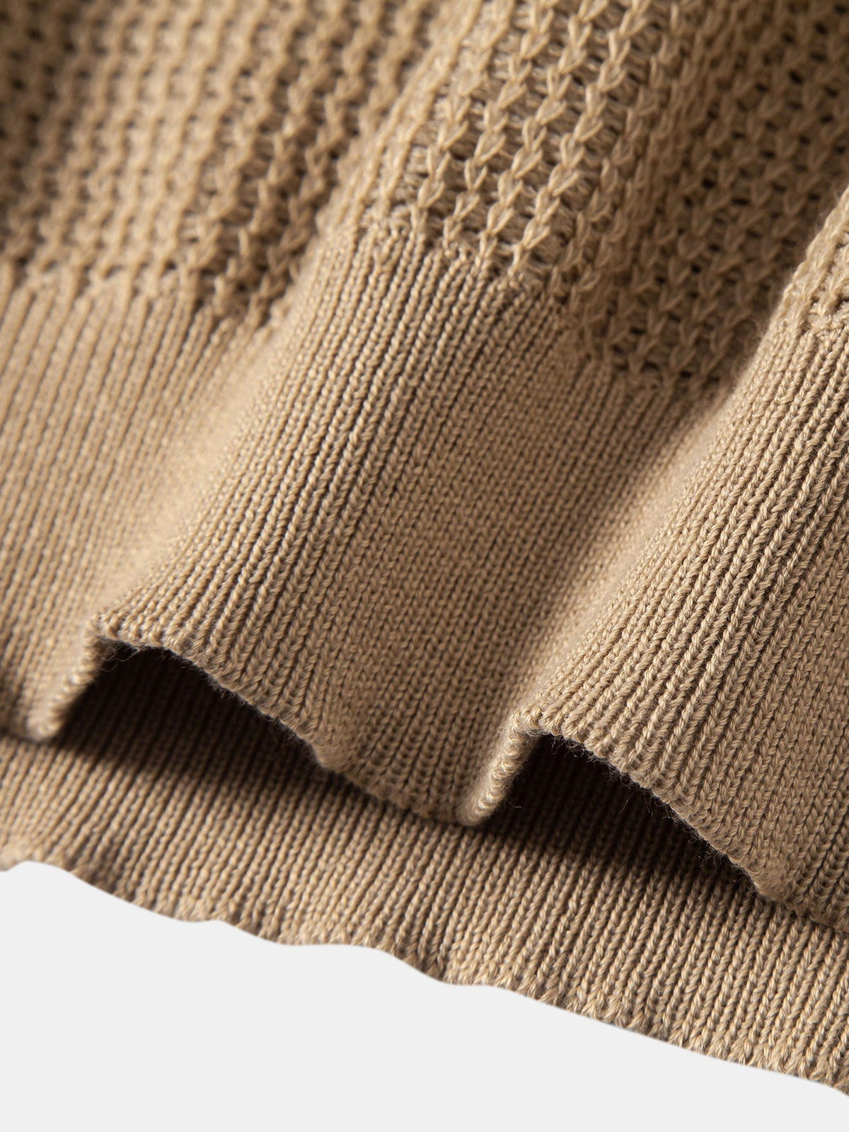 RUFUS | Open-knit polo with Johnny collar
