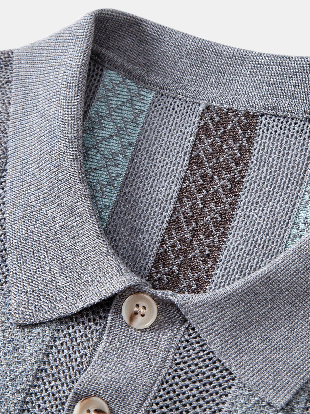 FELIX | Set with striped knit polo