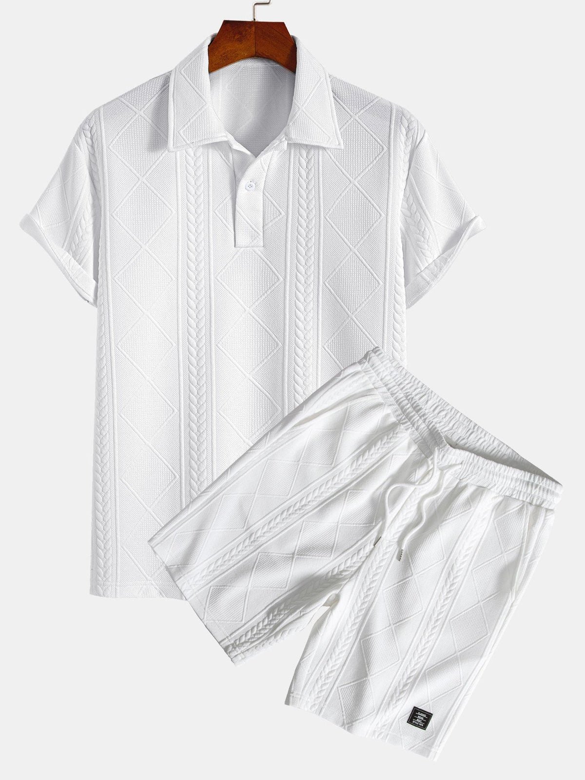 OSCAR | Set with geometric print polo