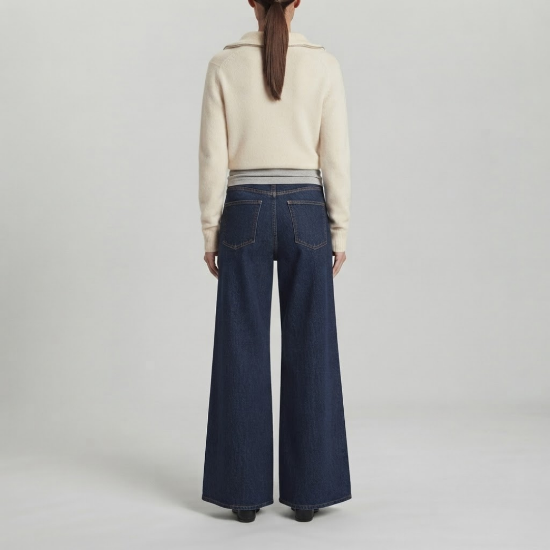 JEMIMA | High-waist jeans with tie-waist detail