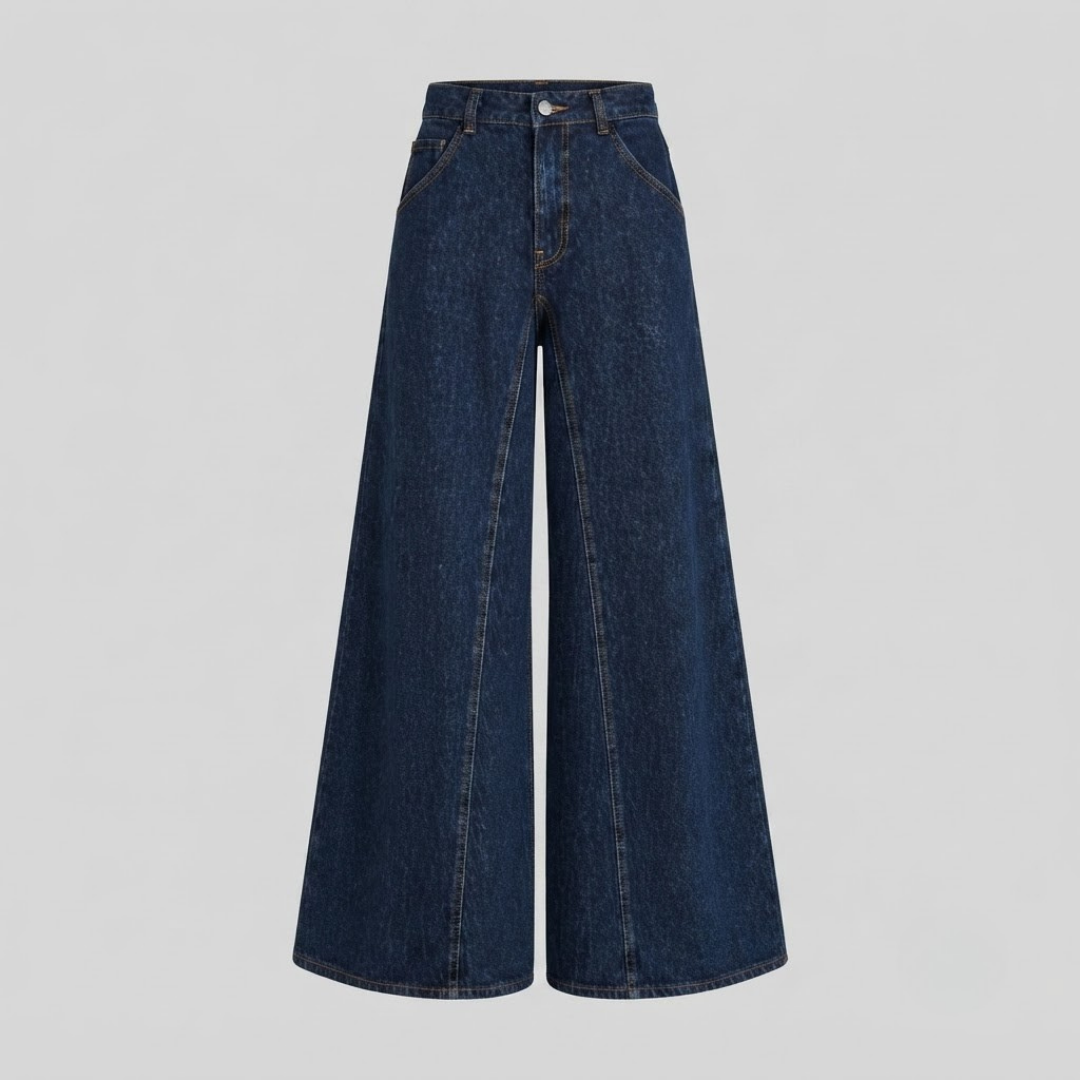 JEMIMA | High-waist jeans with tie-waist detail