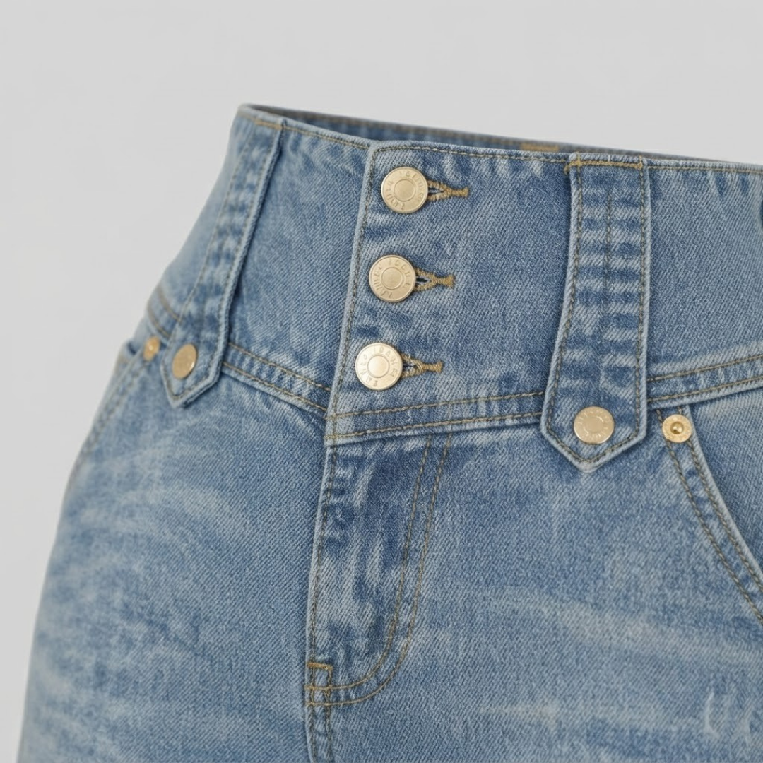 AURELIA | High-waist jeans with side slits