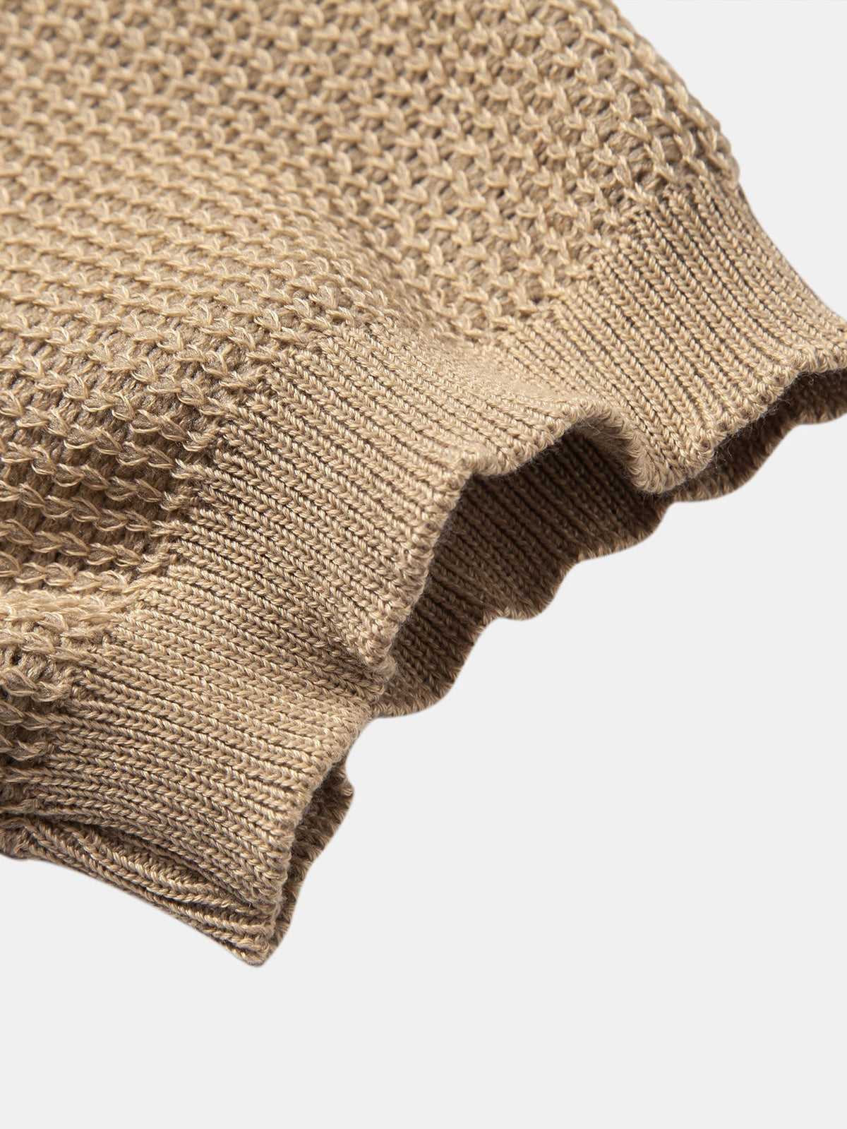 RUFUS | Open-knit polo with Johnny collar