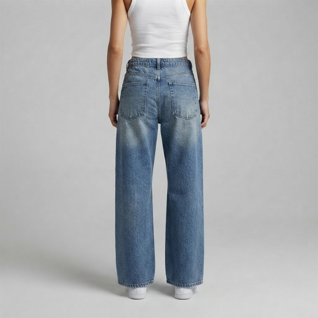 ROSE | Jeans with patchwork detail