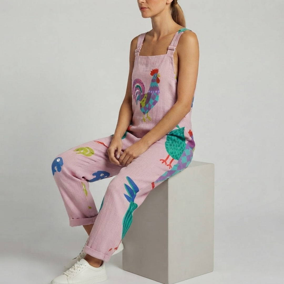 JEMIMA | Jumpsuit with chicken print