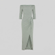 EIRIAN | Maxi dress with off-shoulder neckline