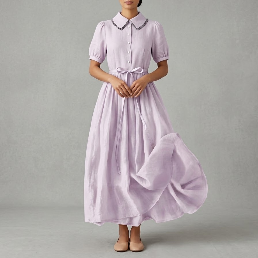 MIA | Midi dress with waist tie