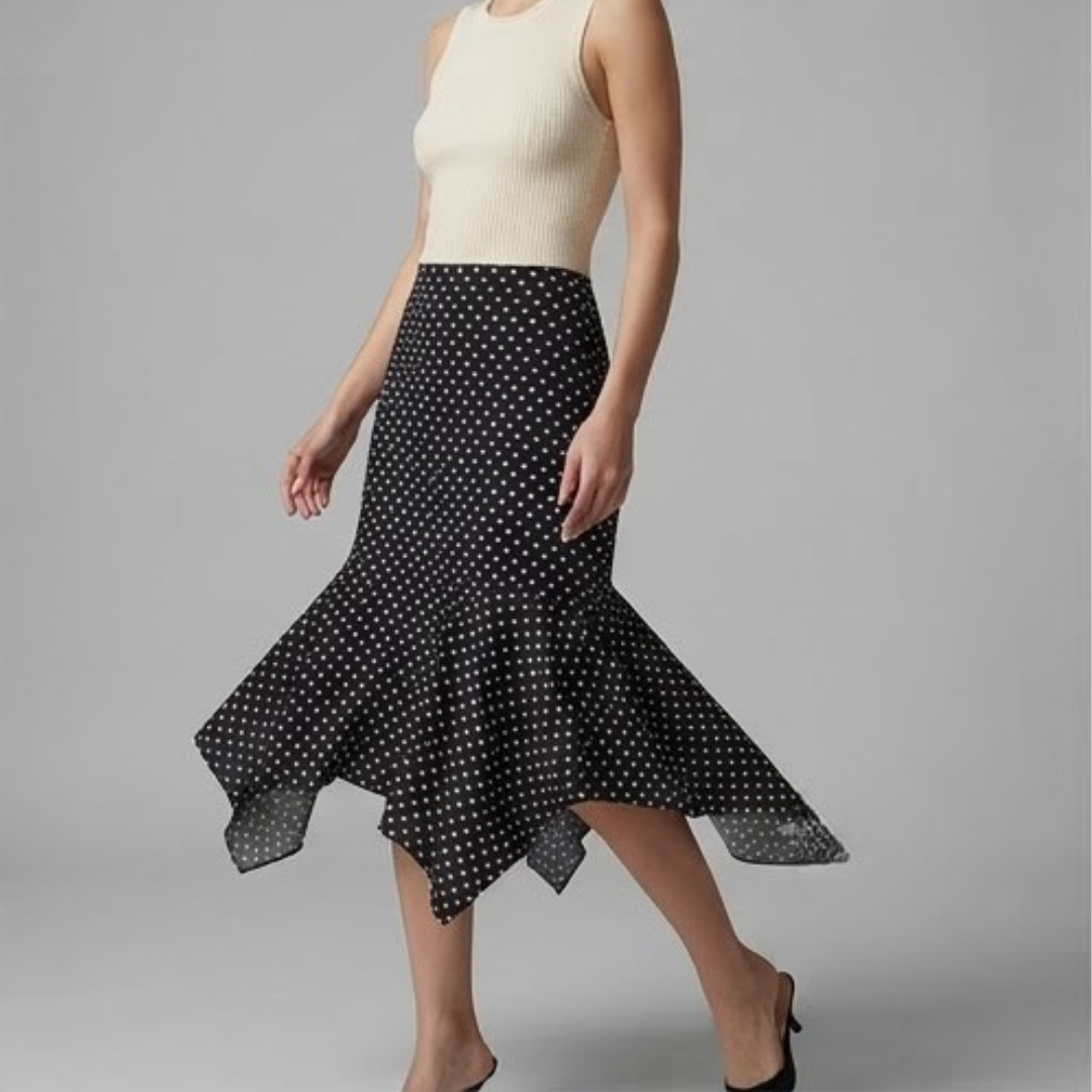 IMOGEN | Skirt with polka dot print