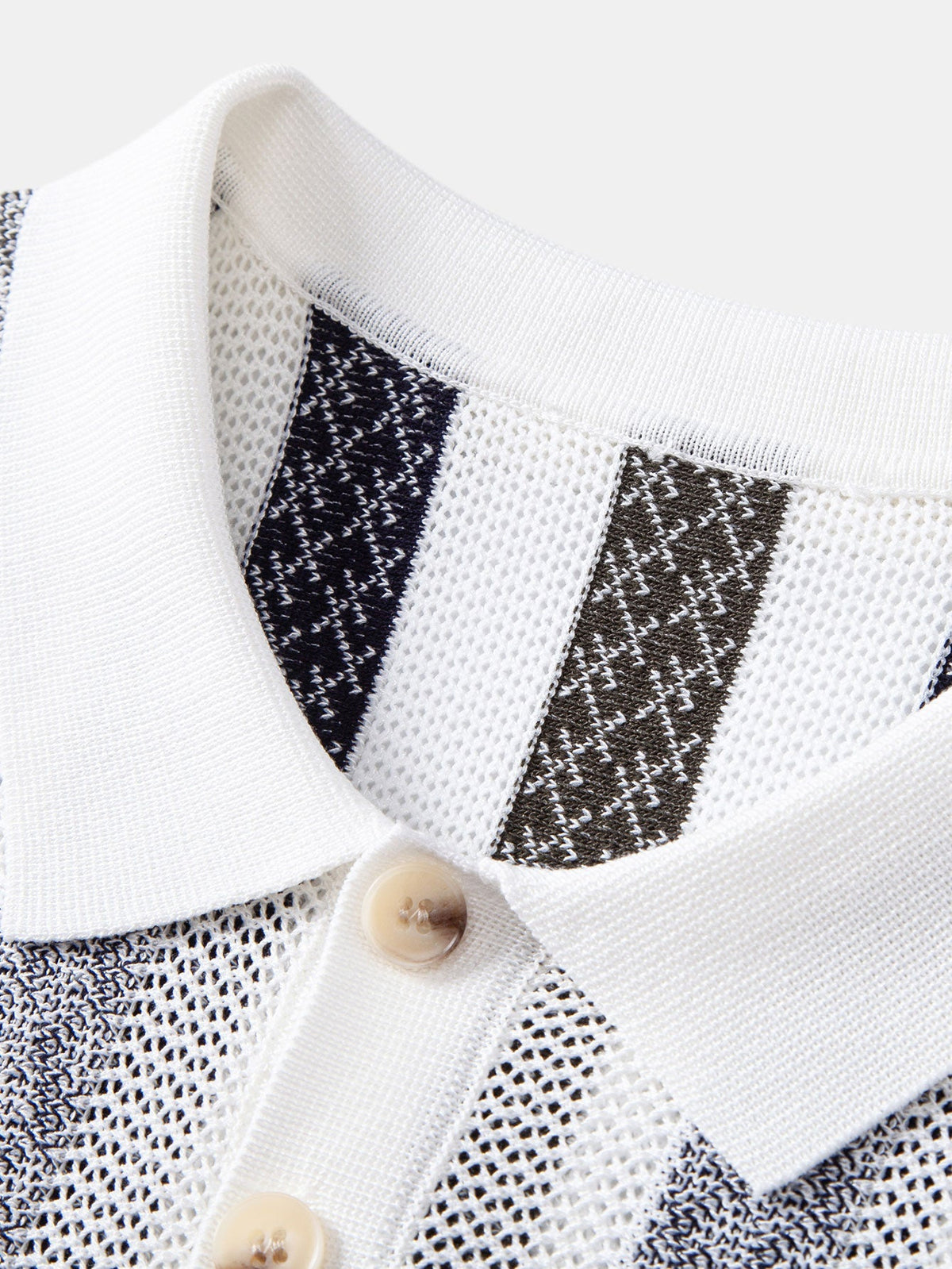 FELIX | Set with striped knit polo