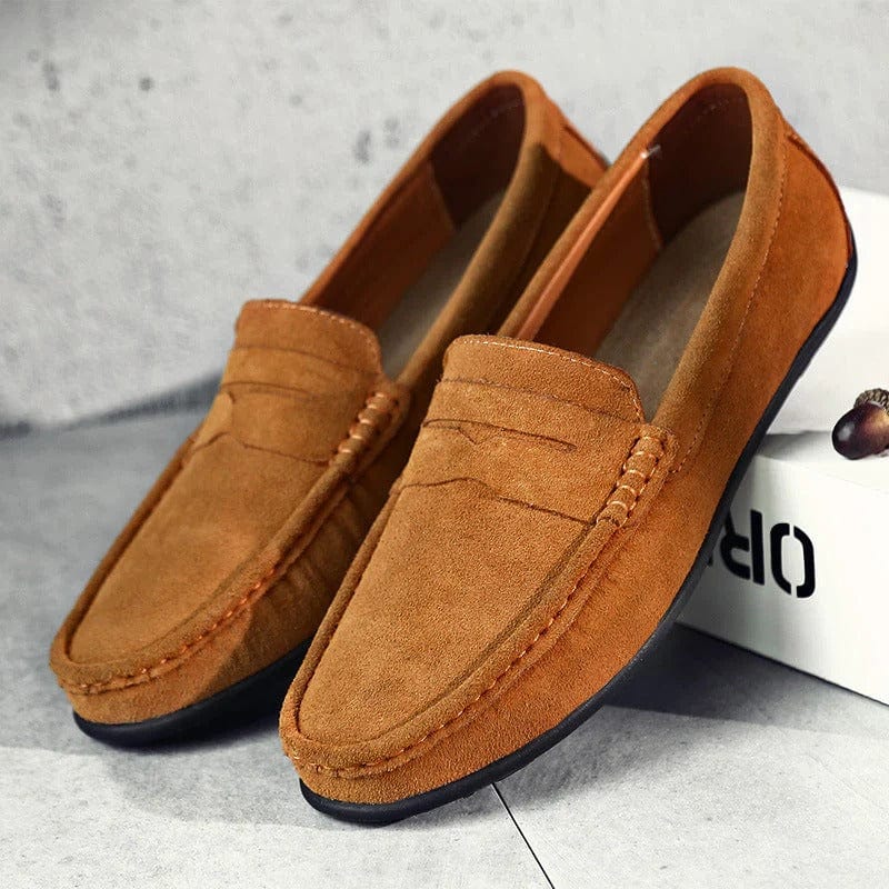 Luca – Stockholm Suede Loafers | Cushioned & Non-Slip