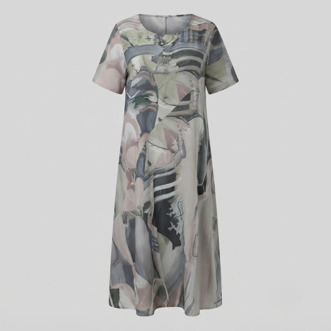 HEATHER | Midi dress with floral print