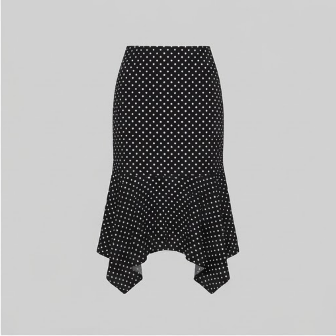 IMOGEN | Skirt with polka dot print