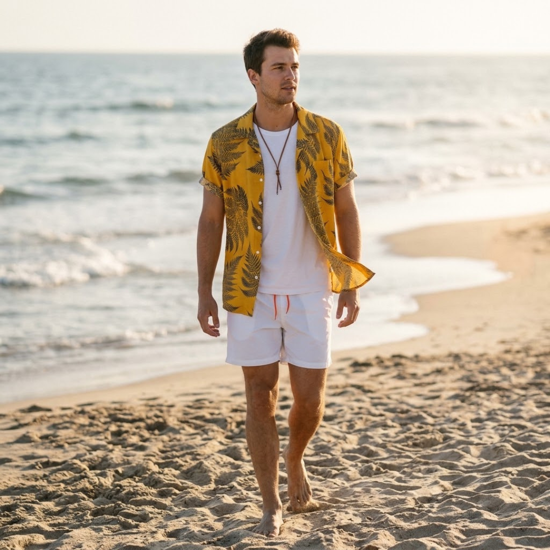 CHARLOTTE | Set with printed shorts