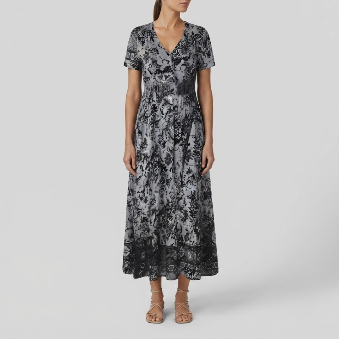 WIENA | Boho dress with floral print