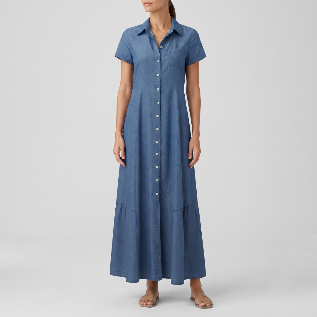 ELLA | Maxi dress with button front