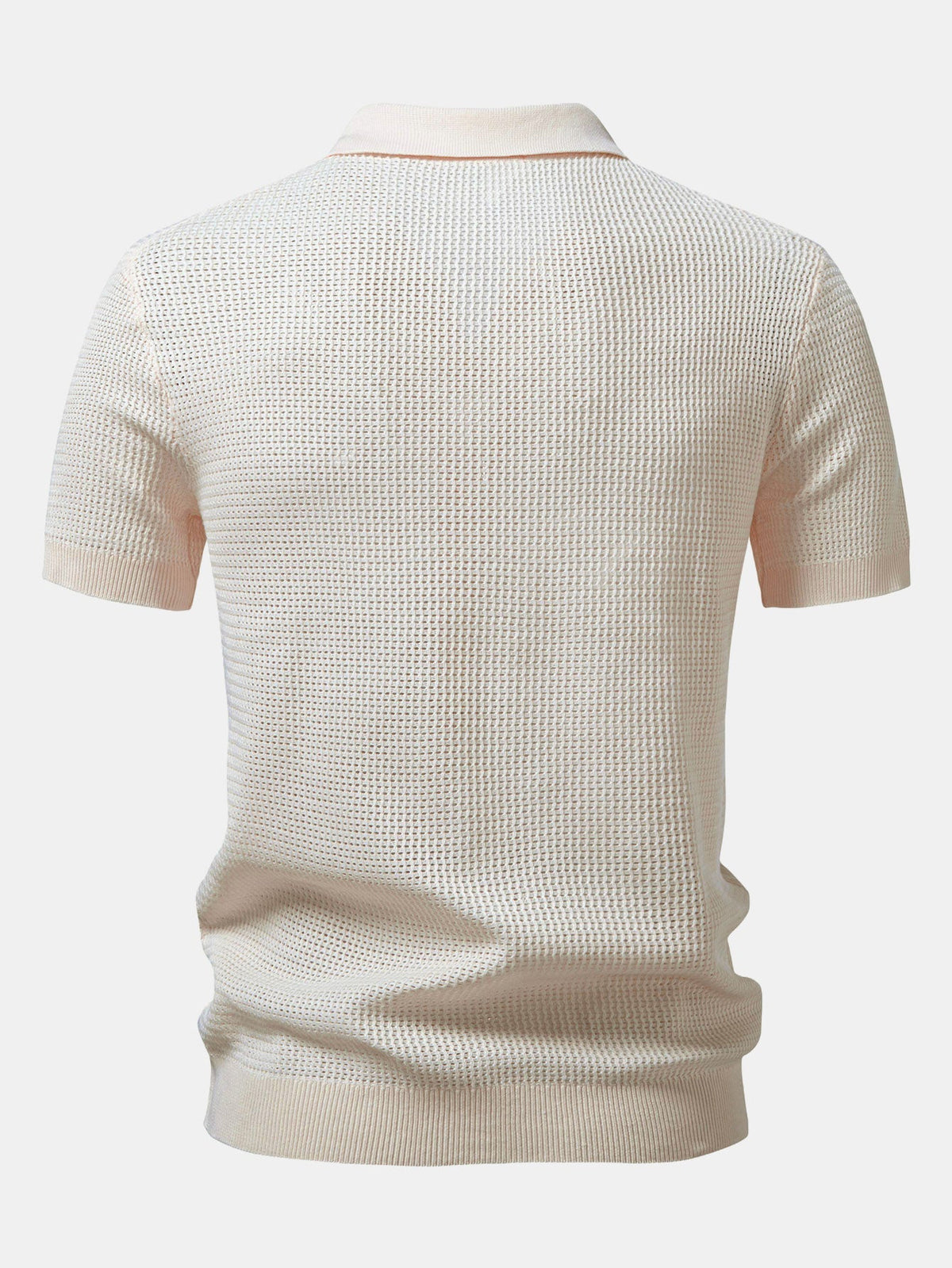 RUFUS | Open-knit polo with Johnny collar