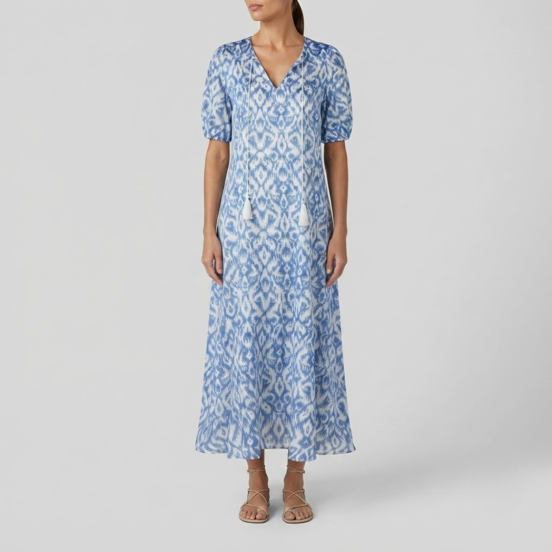NAYA | Midi dress with geometric print