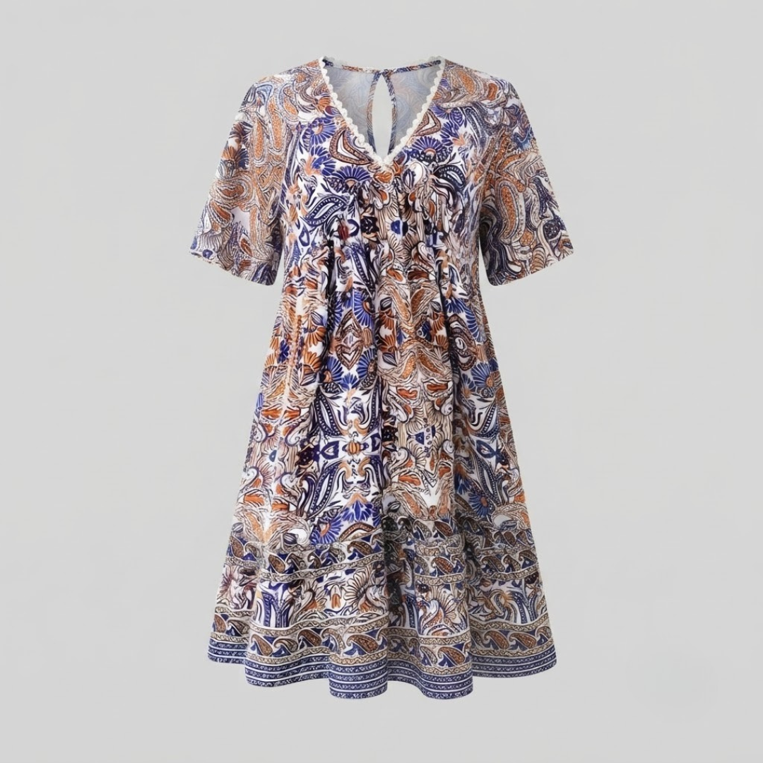 MARIE | Swing dress with boho print