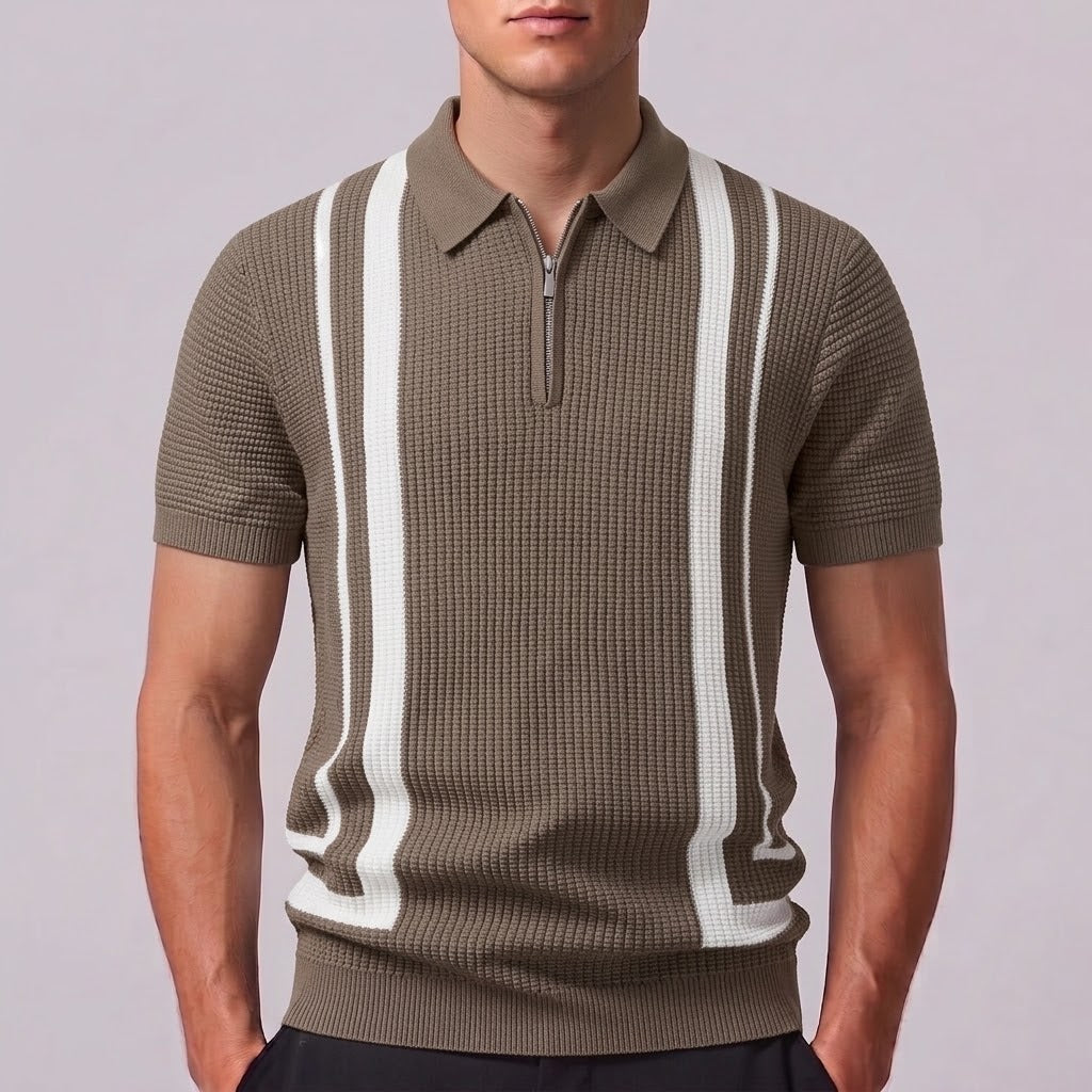 EVAN | Polo with zip neckline