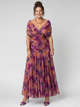 AVA | Midi dress with off-shoulder neckline