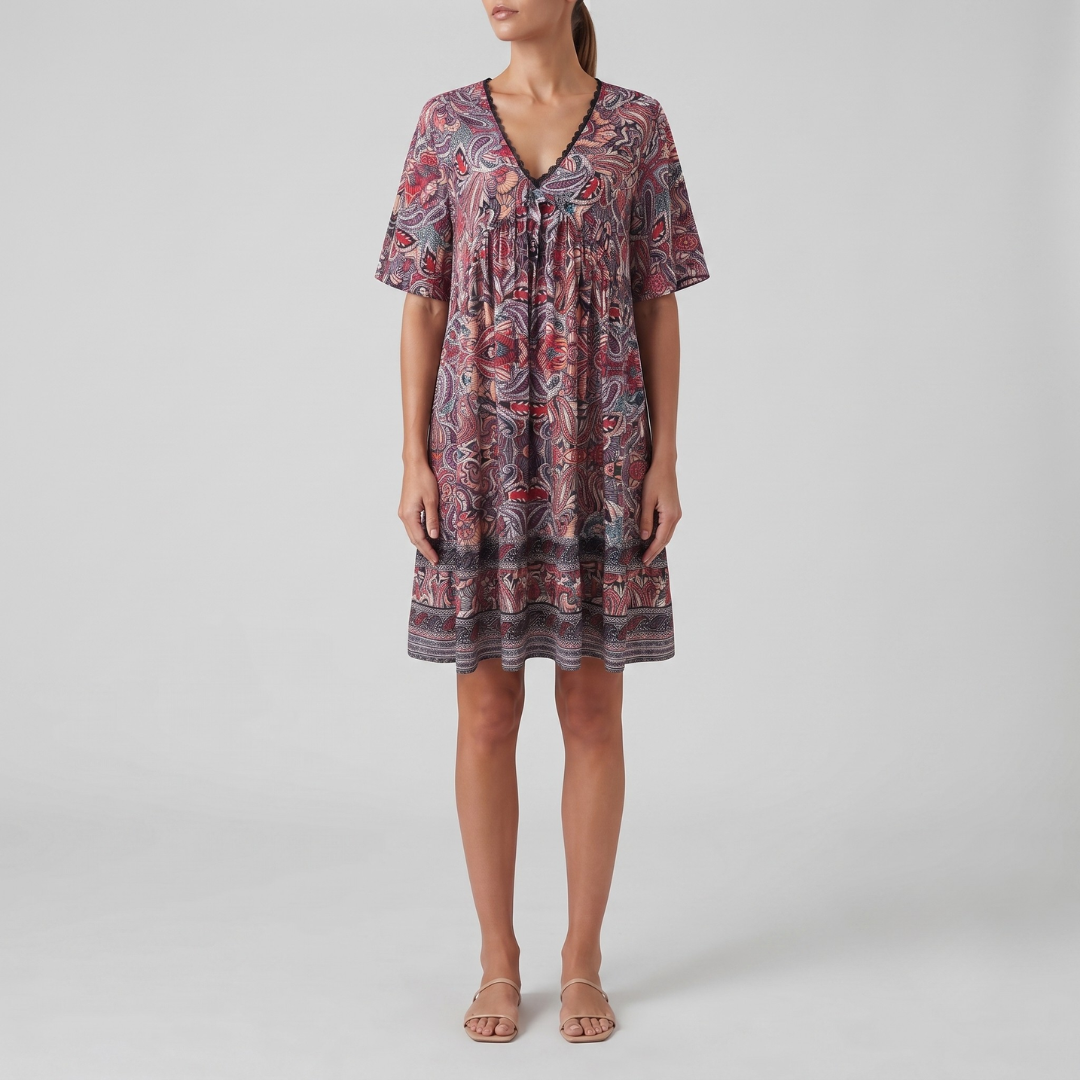 MARIE | Swing dress with boho print