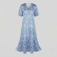 NAYA | Midi dress with geometric print