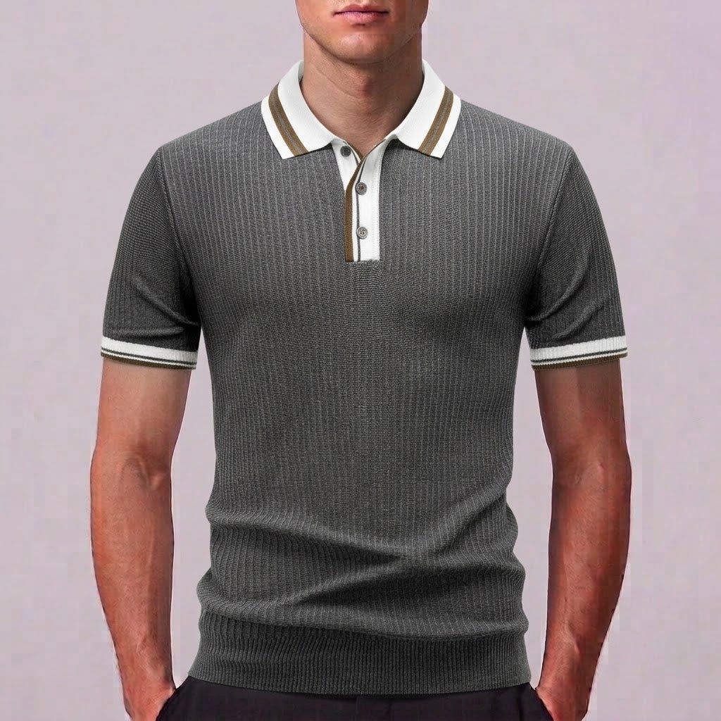 LEO | Polo shirt with contrast piping